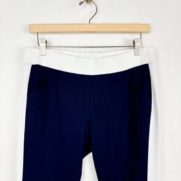 Belyn Key Navy Blue Side Stripe Knit Track Pants Sz S - Picture 4 of 9